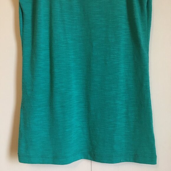 Y2K Dynamite Aquamarine Ruffle Shoulder Tank Top - Picture 8 of 15